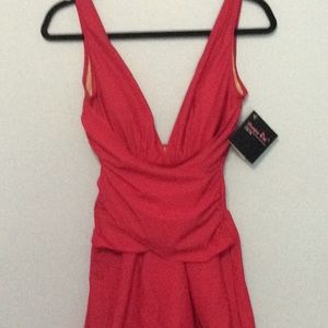 Shape fx one piece swim suit size 8 Red